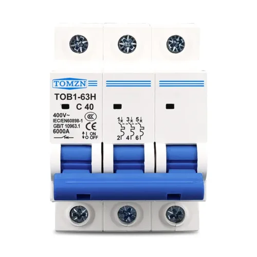 TOMZN 3 Pole AC MCB Breaker 20A,