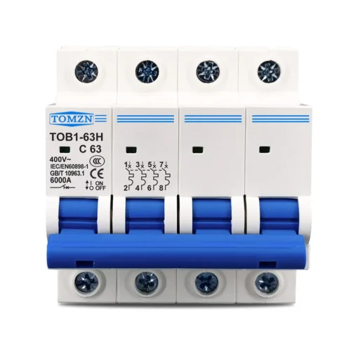 TOMZN 4 Pole AC MCB Breaker 63A