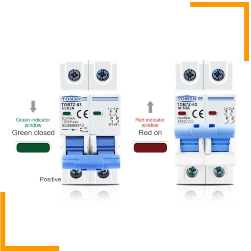 Tomzn 2P MCB DC Breaker 1000V 16A, 20A, 25A, 32A, 50A,63A-1